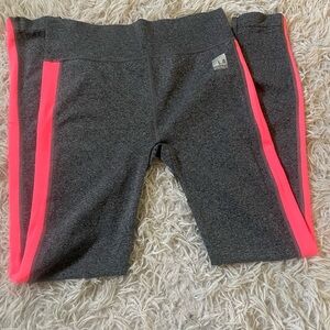 Women Gray and Pink Leggings S M